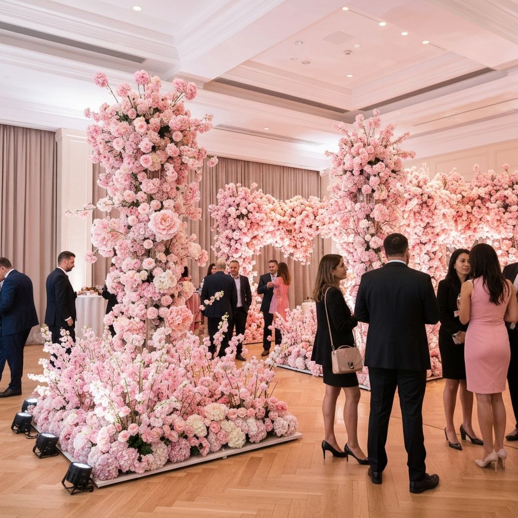 Garden at baby shower